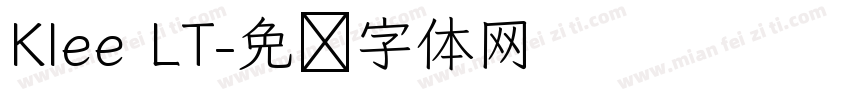 Klee LT字体转换